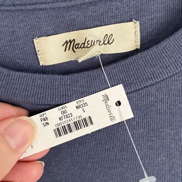 Madewell Day in the Sun Graphic Tee Faded Blue Crewneck Short Sleeve Size‎ S NWT - Picture 4 of 6